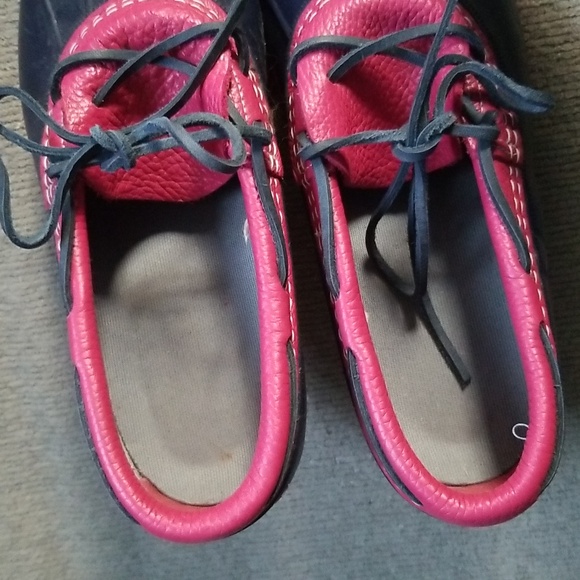 L.L.Bean Boots, Pink and Navy, LLBean Duck Boots Size 9 - Picture 5 of 5
